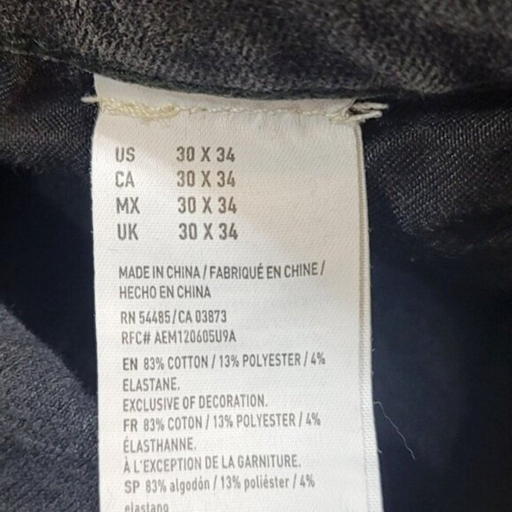 American eagle outfitters denim jeans extreme flex 4 30x34 Black - Picture 7 of 7